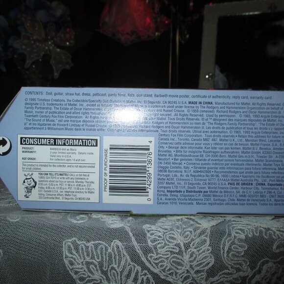 Sound of Music Maria Barbie/Special Edition - Picture 13 of 13